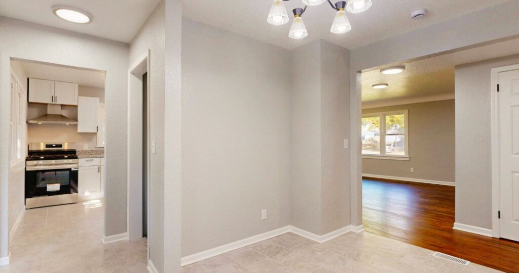 Empty home after a full cleanout service. Residential Property Cleanout in Columbia SC